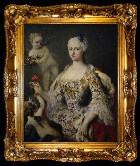 framed  Jacopo Amigoni Portrait of the Infanta Maria Antonia Fernanda, ta009-2